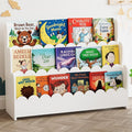 SpaceAid 3-Tier Scalloped Bookshelf, Montessori Bookcase by SpaceAid