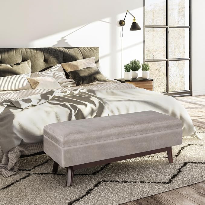 SIMPLIHOME Owen Rectangular Storage Ottoman - Image 2