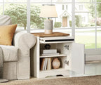 WAMPAT 24.3-inch Tall Farmhouse End Table Set of 2 - Image 5