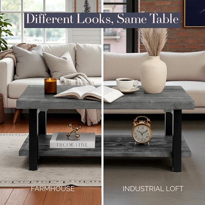 Pomona 42-Inch Rectangular Solid Wood Coffee Table - Image 6