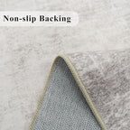 Hallway 3x8 Washable Runner Rug: Abstract Stain Resistant Entryway Kitchen Area - Image 3