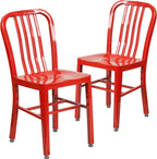 Flash Furniture Gael Indoor/Outdoor Modern Metal Dining Chairs, - Image 3