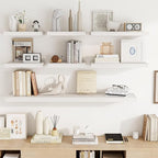 Acovy 16 Inch Floating Shelves, Wooden Shelves - Image 8