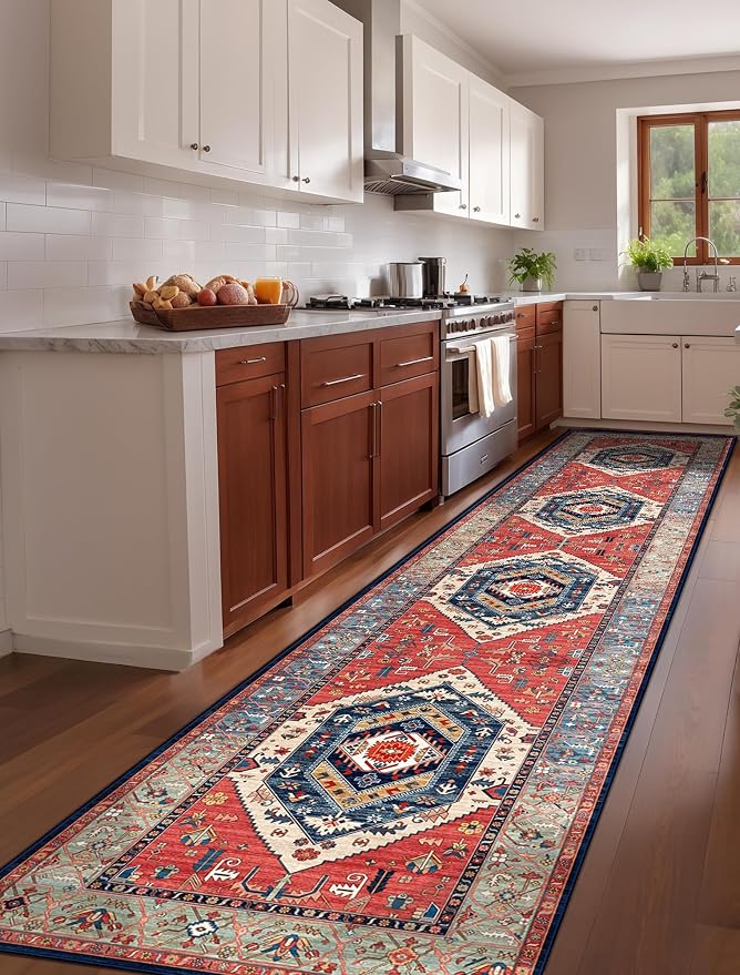 SERISSA 3x12 Washable Non Slip Boho Runner Rug - Image 3