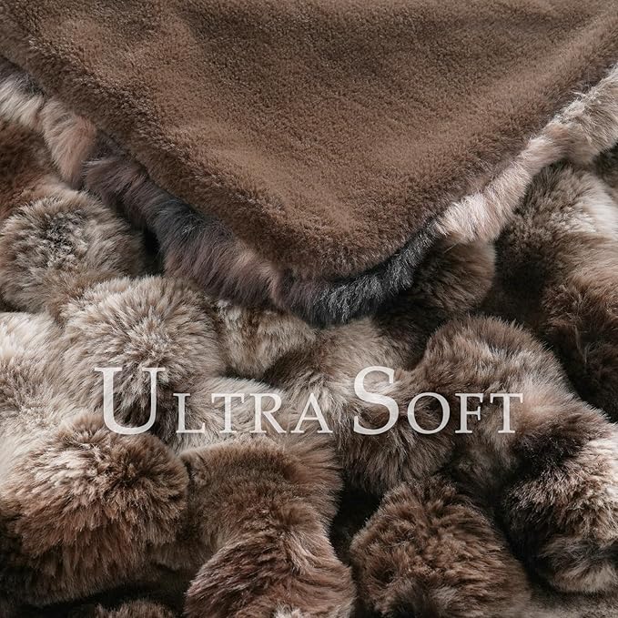 BENVWE Fluffy Faux Fur Throw Blanket - Image 3