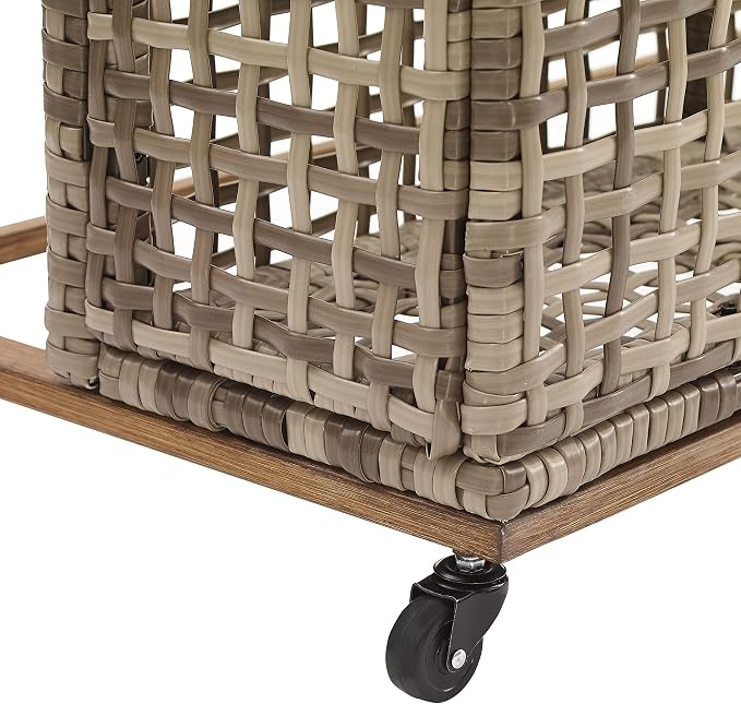 Crosley Furniture Ridley Wicker Outdoor Storage Pool Caddy - Image 10