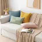 MIULEE Decorative Lumbar Throw Pillow Covers 12x20 Inch Gold 2 Pack | Boho - Image 4