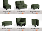 CHIC HOUSE Modular Sectional Sofa - Image 3