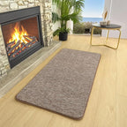 Small Area Rugs for Bedroom, 2×4 Non Slip Runner Rug, Matte Brown | Washable - Image 8