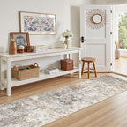UERMEI 2x8 Washable Runner Rug for Hallway, Non Slip Low Pile Kitchen Carpet - Image 3