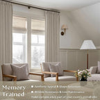 Pinch Pleated Linen 94 Inch Curtains - Image 3