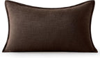 MIULEE Decorative Linen Lumbar Pillow Cover 12x20 Inch Dark Brown | Fall Autumn - Image 7