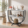 GILLAS 3 Tier Console Tables, Sofa Table Behind Couch Table, Industrial by GILLAS