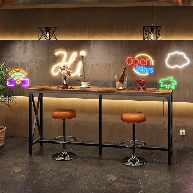 CHOEZON 63'' Bar Table, Kitchen Dining Table - Image 3