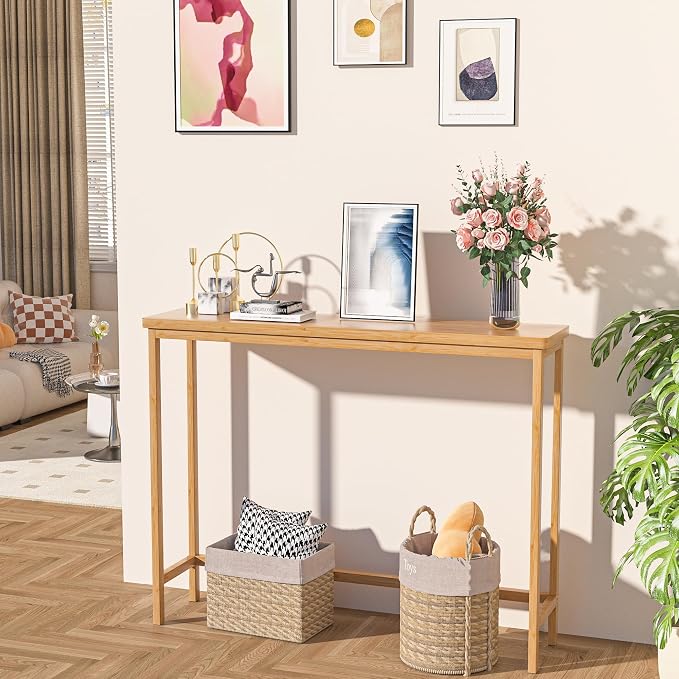VASMIA Console Table, Entryway Table, Narrow Sofa Table, Living Room - Image 2