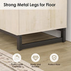 WAMPAT Modern TV Stand for 50-75 Inch TVs, Wood Entertainment Center - Image 7