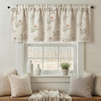 Kitchen Valances for Windows, Floral Embroidered 52x18 Inch 1 Panel | Country - Image 4