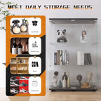 Beauty4U 2 Doors Glass Display Cabinet - Image 7