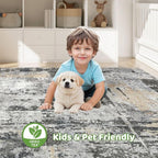 LOONGRUG 10x14 Area Rugs Washable Large Neutral Modern Living Room Rug | - Image 7
