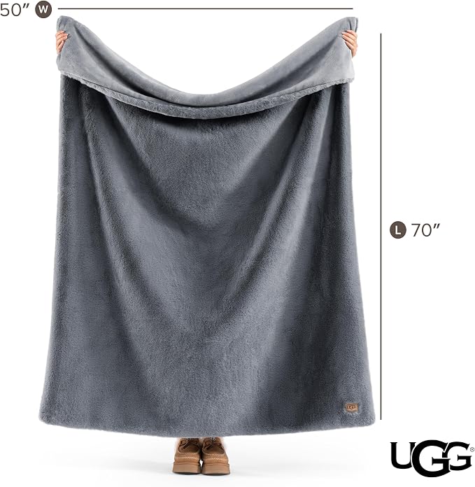 UGG Euphoria Throw Blanket, Plush Faux Fur Blanket, Ultra Plush, OEKO-TEX - Image 8