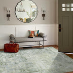Aelenmu 5x7 Area Rugs for Living Room Bedroom Dining Room Washable Green | Soft - Image 3