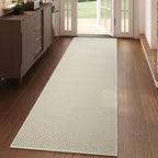 Kitchen Runner Rug Mat Non Slip Hallway Runner Washable Beige 2x6 ft | Boho - Image 3