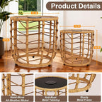 PARTPHONER Boho Solar Outdoor Side Table - Image 2