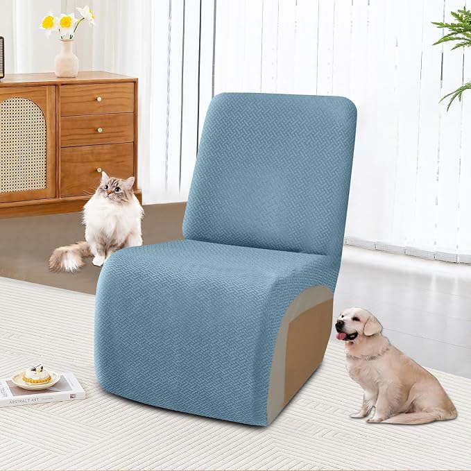 ALIECOM 100% Waterproof Recliner Sectional Couch Covers L Shape Stretch Corner - Image 2