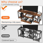 GYIIYUO TV Stand with Fabric Drawer - Image 3