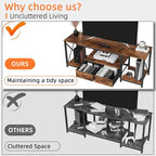 GYIIYUO TV Stand with Fabric Drawers - Image 3