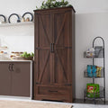 JXQTLINGMU Farmhouse Kitchen Pantry Cabinet by JXQLINGMUFurniture