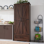 JXQTLINGMU Farmhouse Kitchen Pantry Cabinet by JXQLINGMUFurniture