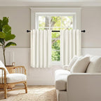36 Inch Length Linen Blackout Curtains - Image 8