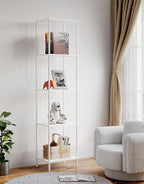Display Shelf with RGBCW Light, Color Changing Curio Cabinet Floor Lamp with - Image 6