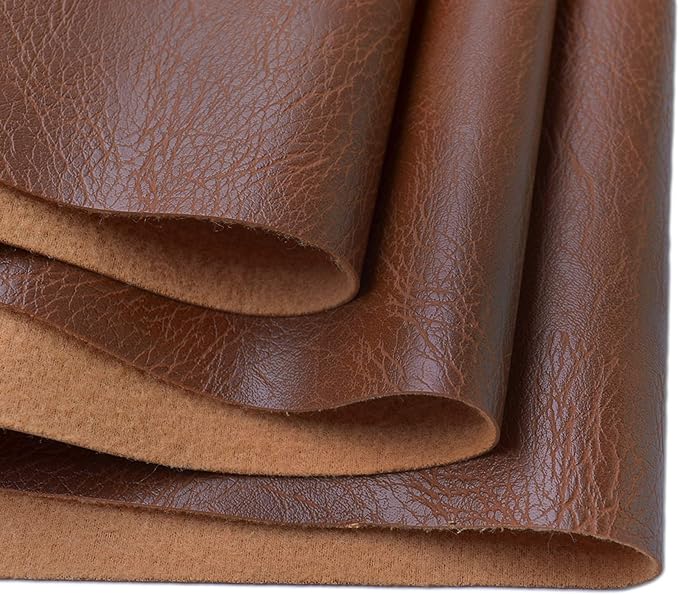 Wento Thick Faux Leather Fabric Soft Skin Grain PU Leather by Wento