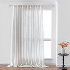 MYSKY HOME Natural Curtains for Living Room 1 Panel - Image 2