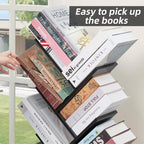 SHEEPAM 10 Tier Tree Book Shelf, Floor Standing Wood Bookshelf - Image 7