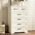AODK Farmhouse Tall 6 Drawer Dresser by AODK