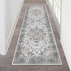 HEBE Hallway Runner Rug 2'x6', Washable Non Slip Kitchen Rug Runner | Soft Boho by HEBE