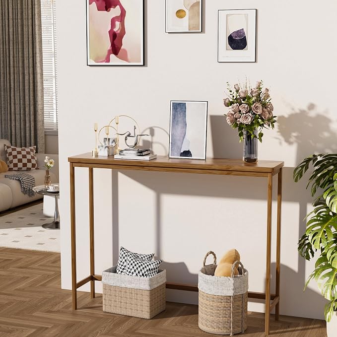 VASMIA Console Table, Entryway Table, Narrow Sofa Table, Living Room - Image 4