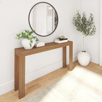 Plank+Beam Modern Solid Wood Console Table, 56 Inch, Sofa Table, Narrow by PlankBeam