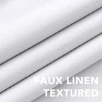 H.VERSAILTEX Blackout Curtains Linen Curtains 120 inches Long 100% Black Out - Image 4