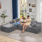 Hobestluk Modular Sectional Sofa Couches L-Shape Couch 3 Seat Modular Sofa - Image 3