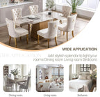 KCC Velvet Dining Chairs Set of 6, Upholstered High-end Tufted Dining Chair - Image 7