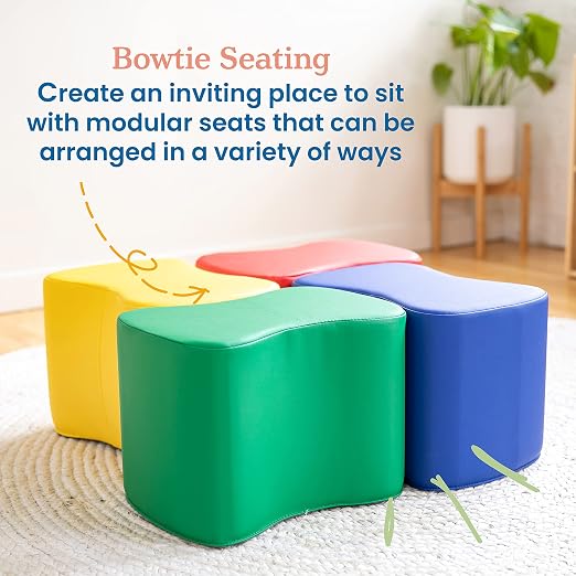 ECR4Kids SoftZone Toddler Modular Stool Set, Flexible Seating - Image 4