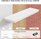 Fun Memories Floating Shelves 32 Inch Long, 9.3 Inch Deep Classic Crown Molding - Image 6