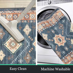 HEBE Boho Kitchen Rugs Set of 3, Non Slip Washable Kitchen Mats - Image 4