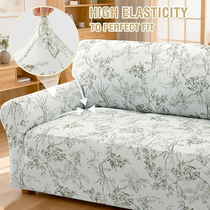 H.VERSAILTEX Floral Pattern Couch Covers - Image 6