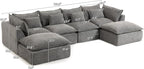 Boneless Couch Sectional Cloud Couch 130'' Oversized Modular Sectional Sofa - Image 2