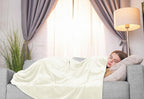 Utopia Bedding Ultra Soft Fleece Bed Blanket Twin Size Ivory | Microfiber Plush - Image 8